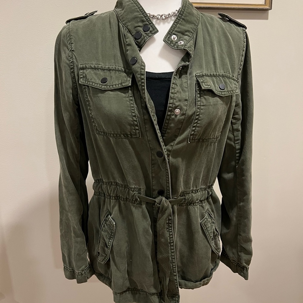 Olive Cargo/Safari Jacket- Small P.